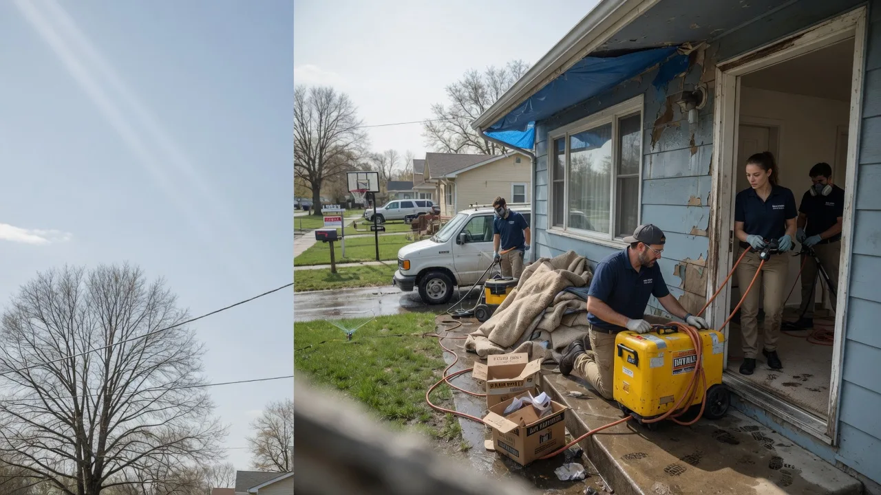 Basement Flood Cleanup in Basehor, KS near me